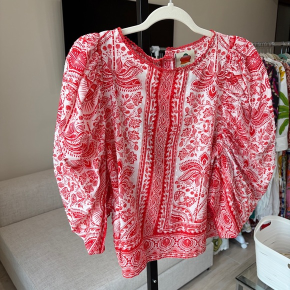 Farm Rio: Red River Ride Blouse - Picture 8 of 8